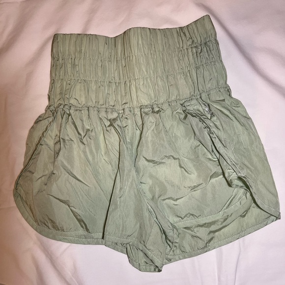 Free people FP Movement Green Mist The Way Home High Waisted Athletic Shorts - Picture 3 of 4